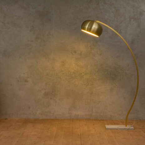 Arc mid-century lamp with Carrera marble base-6 Arc mid century lamp with Carrera marble base