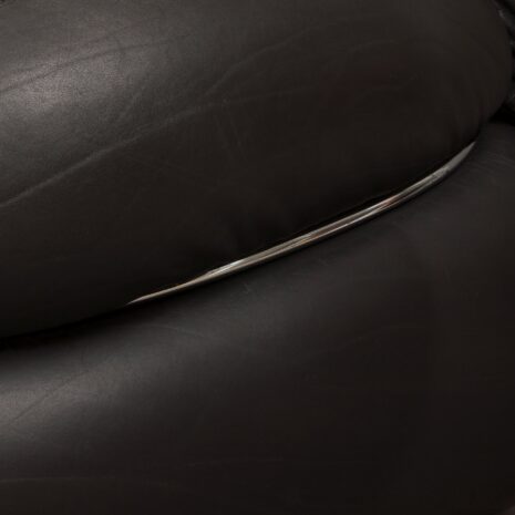 Cassina black leather lounge chairs-10 Cassina black leather lounge chairs