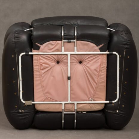 Cassina black leather lounge chairs-13 Cassina black leather lounge chairs