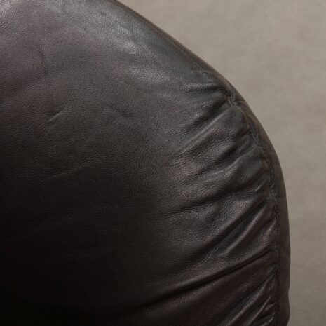 Cassina black leather lounge chairs-6 Cassina black leather lounge chairs