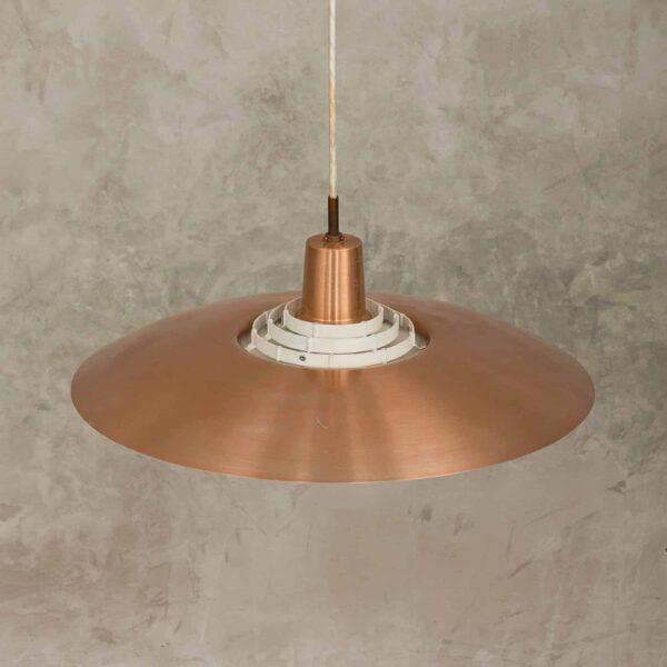 Danish copper mid century pendant lamp