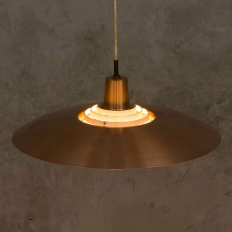 Danish copper mid-century pendant lamp-7 Danish copper mid century pendant lamp