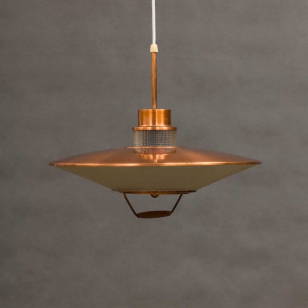 Danish mid century copper lamp