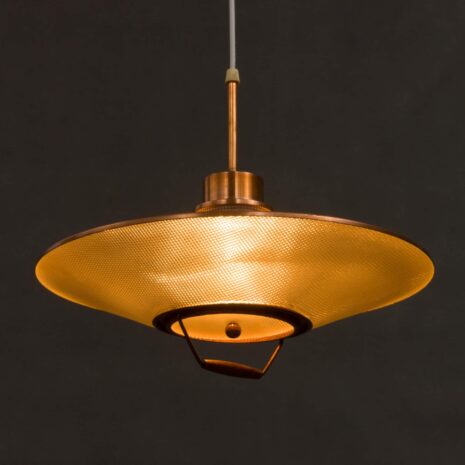 Danish mid century copper lamp-9 Dänische Kupferlampe aus der Mitte des Jahrhunderts