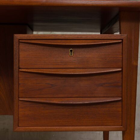 Danish mid-century modern two sided desk-11 Danish mid century modern two sided desk