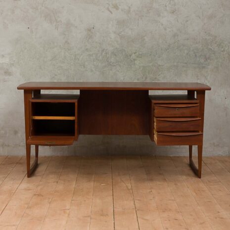 Danish mid-century modern two sided desk-3 Danish mid century modern two sided desk
