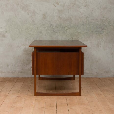 Danish mid-century modern two sided desk-6 Danish mid century modern two sided desk