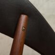Danish rounded desk chair in teak