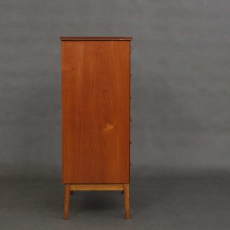 Danish teak dresser with 6 drawers-9 Danish teak dresser with drawers