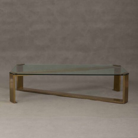 Glass and brass table-2 Glass and brass table