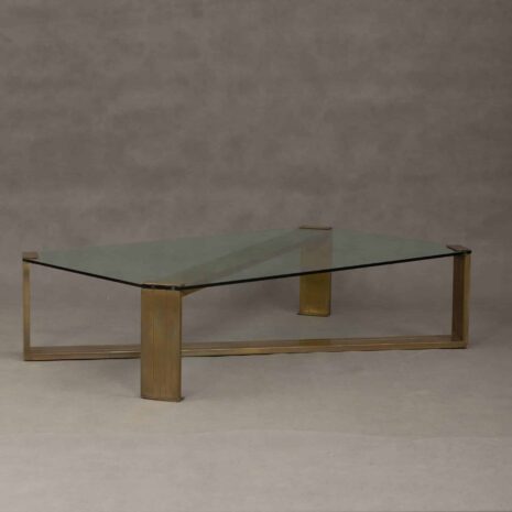 Glass and brass table-3 Glass and brass table