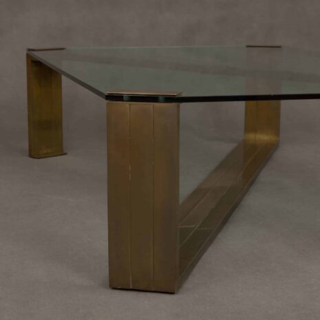 Glass and brass table-6 Glass and brass table