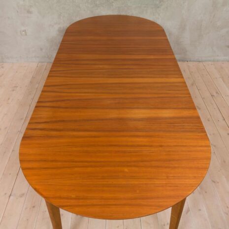 Stół z drewna tekowego Henning Kjaernulf z 4 skrzydłami-3 Henning Kjaernulf teak table with leaves