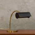 Italian balck bankers desk lamp from the s