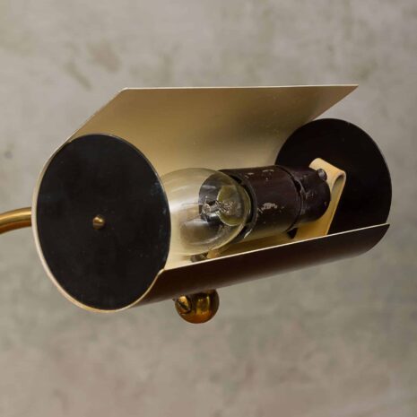 Italian balck - bankers - desk lamp from the 60s-10 Italian balck bankers desk lamp from the s