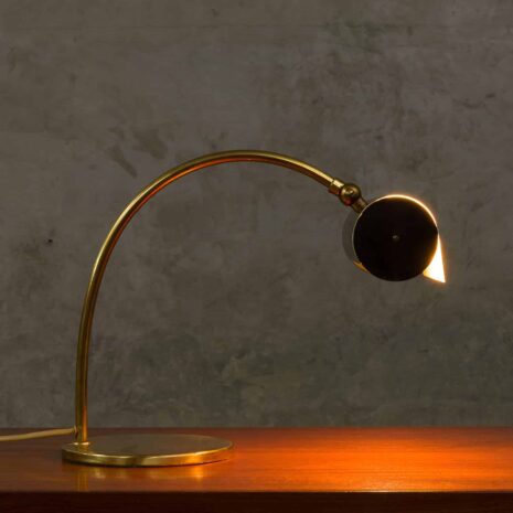 Italian balck - bankers - desk lamp from the 60s-5 Italian balck bankers desk lamp from the s