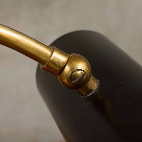 Italian balck - bankers - desk lamp from the 60s-6 Italian balck bankers desk lamp from the s