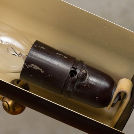 Italian balck - bankers - desk lamp from the 60s-9 Italian balck bankers desk lamp from the s