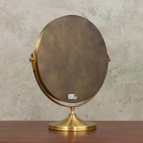 Italian brass vanity mirror from 70s-5 Italian brass vanity mirror from s