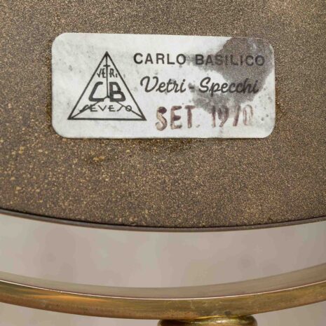 Italian brass vanity mirror from 70s-6 Italian brass vanity mirror from s