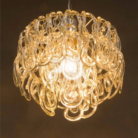 Włoski żyrandol z ręcznie robionymi wstążkami ze szkła murano-10 Italian chandelier w