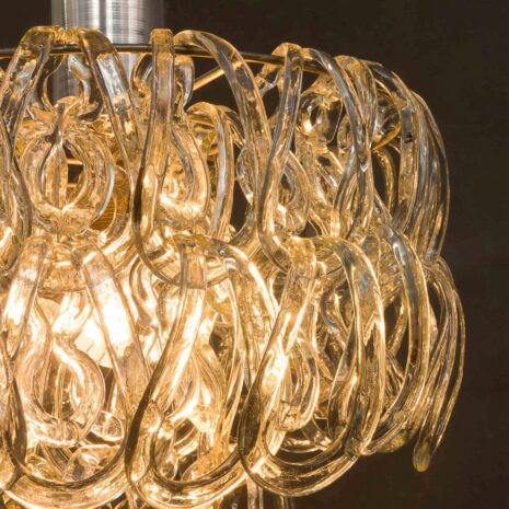 Włoski żyrandol z ręcznie robionymi wstążkami ze szkła murano-12 Italian chandelier w