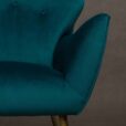 Italian mid century velvet lounge chairs