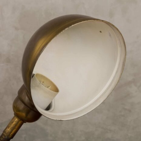 Italian solid brass mid-century desk lamp -11 Włoska lampa biurkowa z połowy wieku, wykonana z litego mosiądzu