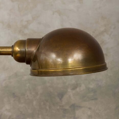 Italian solid brass mid-century desk lamp -8 Włoska lampa biurkowa z połowy wieku, wykonana z litego mosiądzu