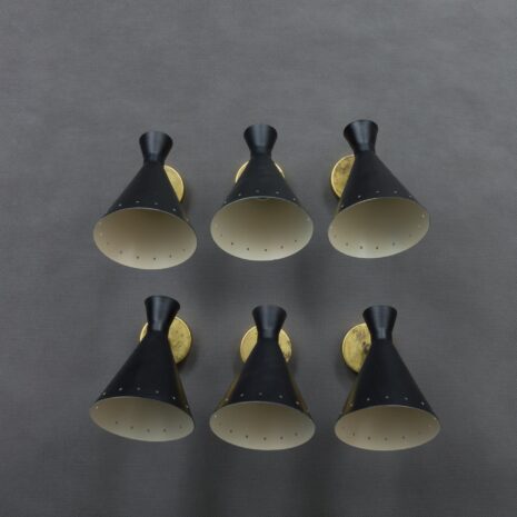 Scones muraux italiens à la Stilnovo style-6 Italian wall scones in Stilnovo style