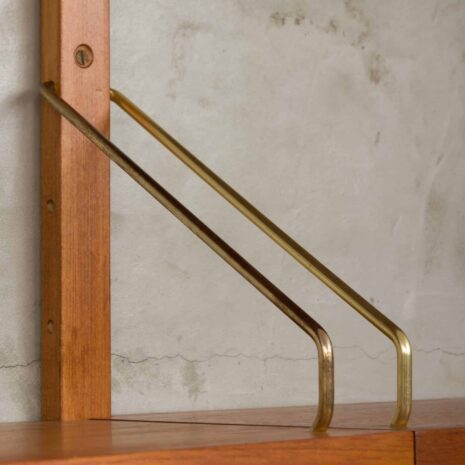 Grande bibliothèque modulaire danoise des années 60-4 Large modular Danish bookshelf system from the s