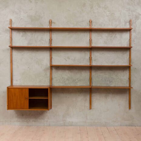 Grande bibliothèque modulaire danoise des années 60-9 Large modular Danish bookshelf system from the s
