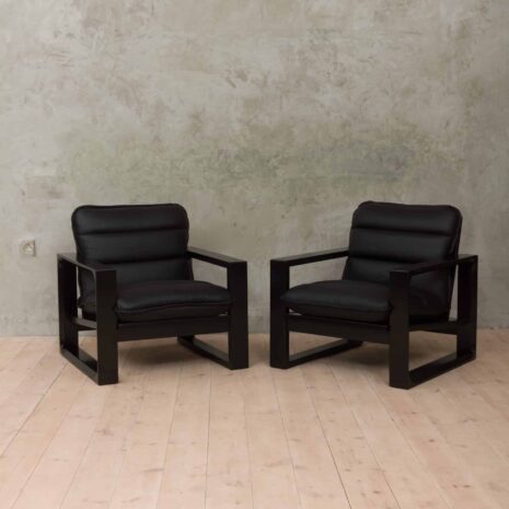 Miroslav Navratil black lounge chairs-1 Miroslav Navratil black lounge chairs