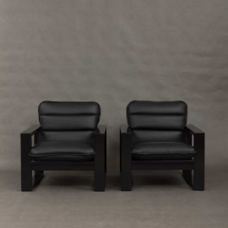 Miroslav Navratil black lounge chairs-10 Miroslav Navratil black lounge chairs