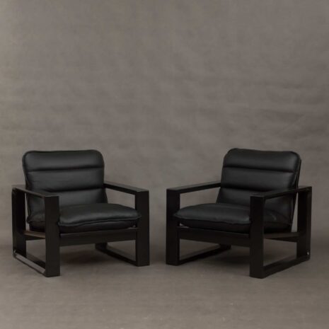 Miroslav Navratil black lounge chairs
