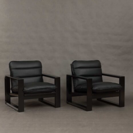 Miroslav Navratil black lounge chairs-3 Miroslav Navratil black lounge chairs