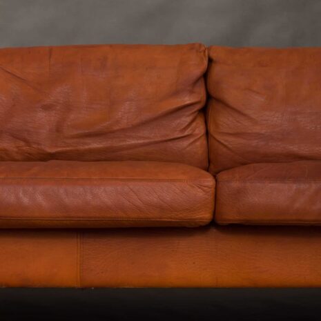 Mogens Hansen brown leather 2.5 sofa-16 Mogens Hansen brown leather