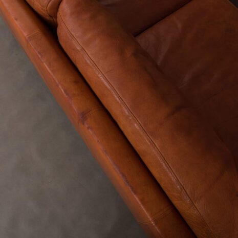 Mogens Hansen brown leather 2.5 sofa-8 Mogens Hansen brown leather