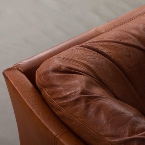 Mogens Hansen brown leather 2.5 sofa-9 Mogens Hansen brown leather