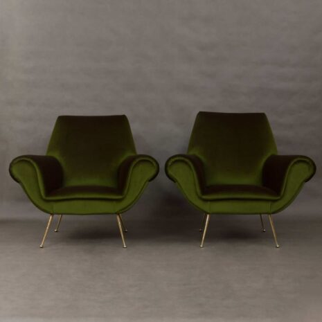 Pair of Gigi Radice lounge chairs-13 Pair of Gigi Radice lounge chairs