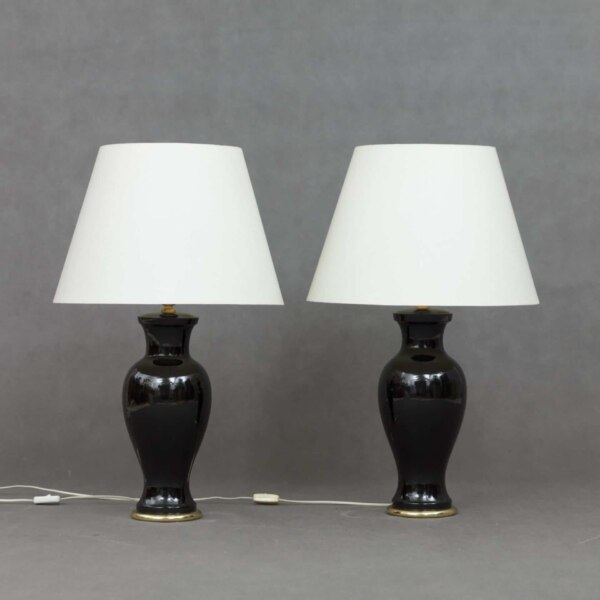 Pair of Italian ceramic table lamps