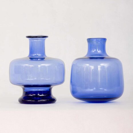 Pair of Per Lutken Holmegaard Light Blue Vases  s