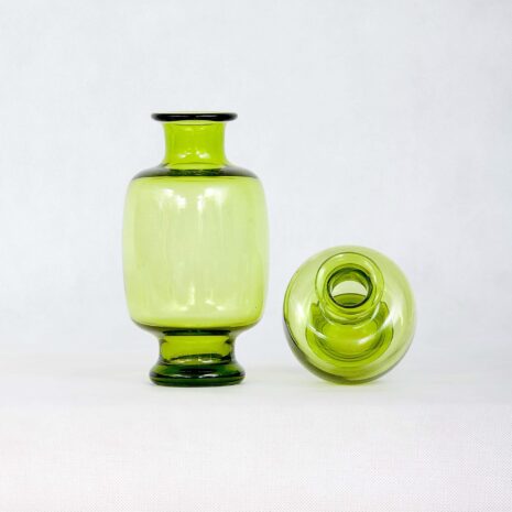 Pair of Per Lutken, Holmegaard May Green Vases, 1950_s-2 Pair of Per Lutken Holmegaard May Green Vases s