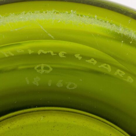 Pair of Per Lutken, Holmegaard May Green Vases, 1950_s-4 Pair of Per Lutken Holmegaard May Green Vases s