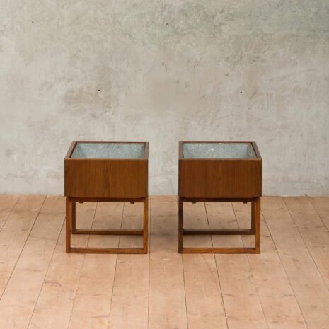 Pair of rosewood planters Kai Kristiansen for Salin Mobler, 60s-7 Pair of rosewood planters Kai Kristiansen for Salin Mobler s