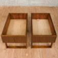 Pair of rosewood planters Kai Kristiansen for Salin Mobler s