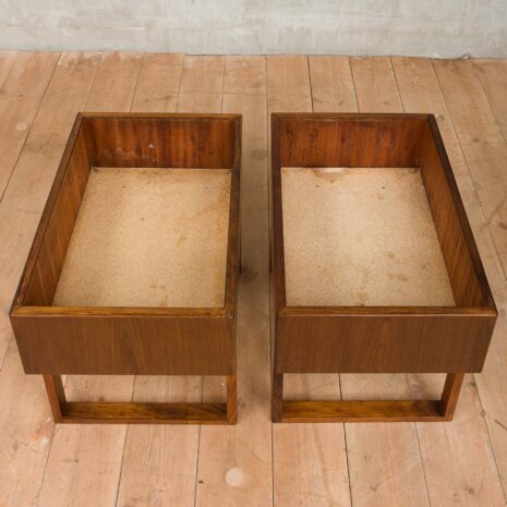 Pair of rosewood planters Kai Kristiansen for Salin Mobler, 60s-8 Pair of rosewood planters Kai Kristiansen for Salin Mobler s