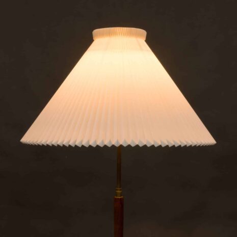 Rosewood floor lamp with Le Klint shade-3 Rosewood floor lamp with Le Klint shade