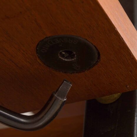 SELEX - SZAFKA ŚCIENNA Z DREWNA TEKOWEGO I METALU FIRMY INDUSTRIA MOBILI BAROVERO-8 SELEX TEAK AND METAL WALL UNIT BY INDUSTRIA MOBILI BAROVERO