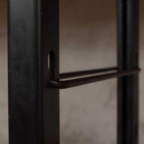 SELEX - SZAFKA ŚCIENNA Z DREWNA TEKOWEGO I METALU FIRMY INDUSTRIA MOBILI BAROVERO-9 SELEX TEAK AND METAL WALL UNIT BY INDUSTRIA MOBILI BAROVERO